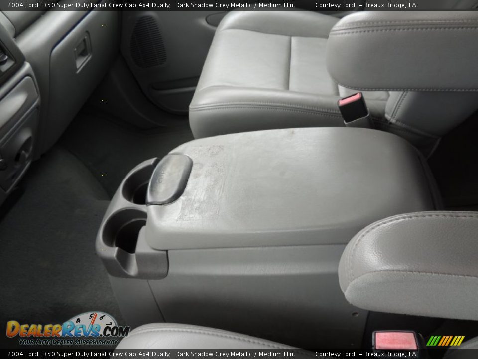 2004 Ford F350 Super Duty Lariat Crew Cab 4x4 Dually Dark Shadow Grey Metallic / Medium Flint Photo #21