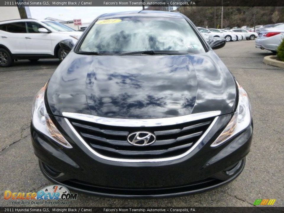 2011 Hyundai Sonata GLS Midnight Black / Camel Photo #7