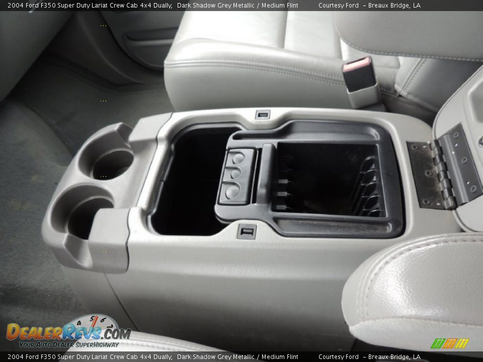 2004 Ford F350 Super Duty Lariat Crew Cab 4x4 Dually Dark Shadow Grey Metallic / Medium Flint Photo #22