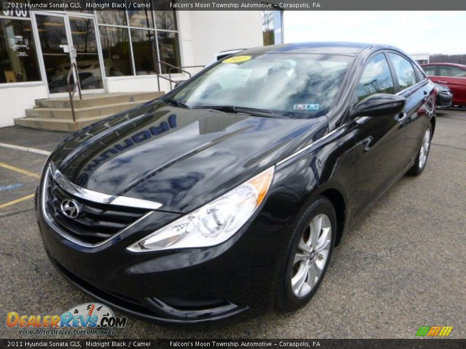 2011 Hyundai Sonata GLS Midnight Black / Camel Photo #8