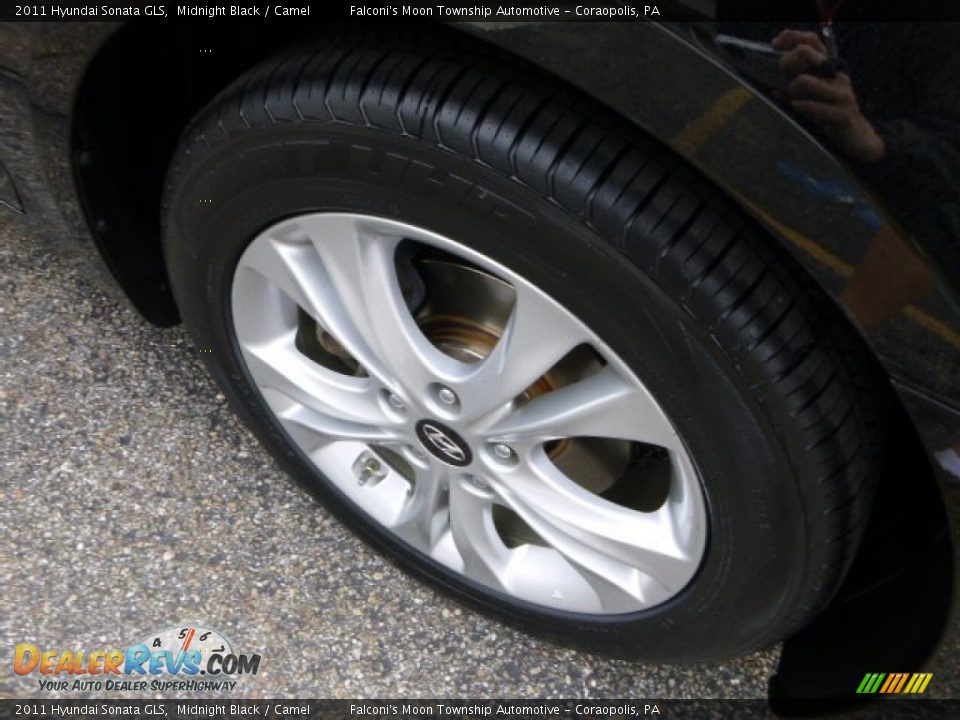 2011 Hyundai Sonata GLS Midnight Black / Camel Photo #9