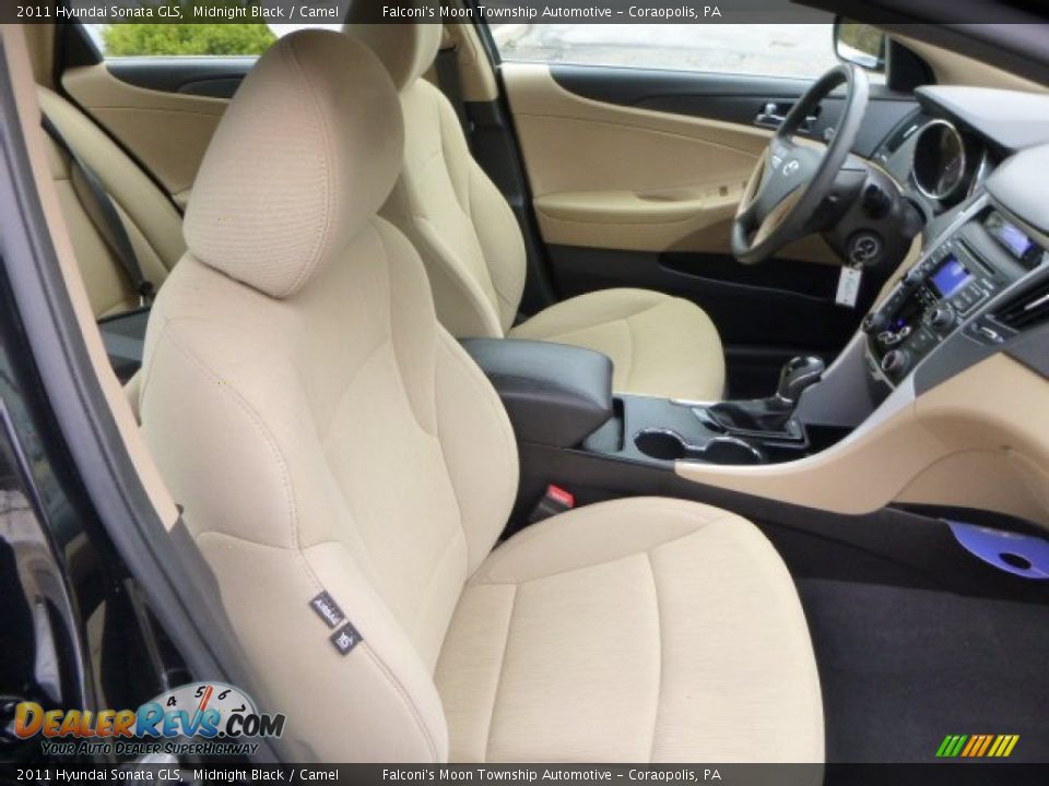 2011 Hyundai Sonata GLS Midnight Black / Camel Photo #10