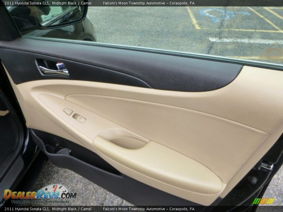 2011 Hyundai Sonata GLS Midnight Black / Camel Photo #12