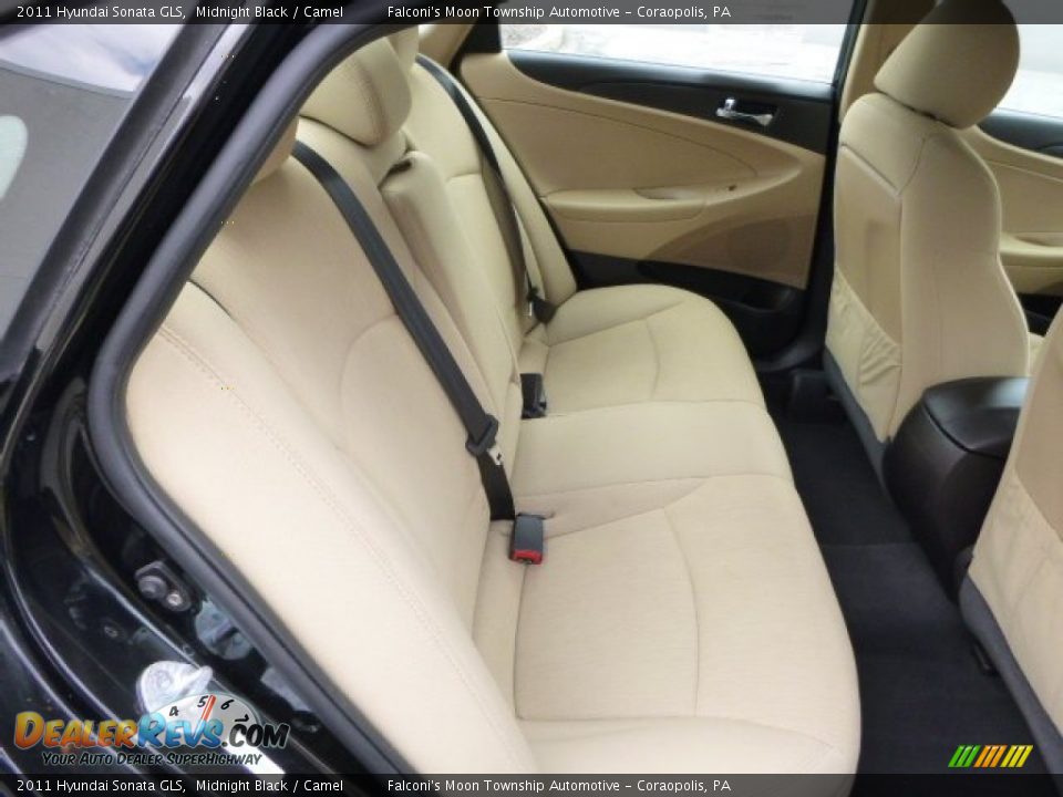 2011 Hyundai Sonata GLS Midnight Black / Camel Photo #13