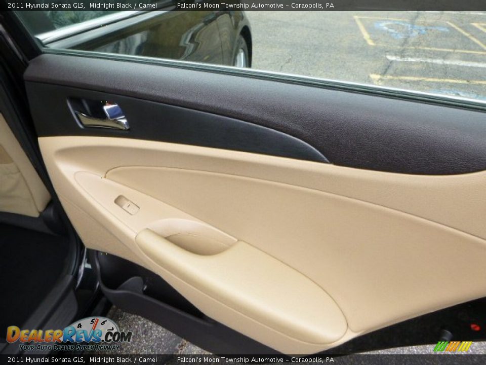 2011 Hyundai Sonata GLS Midnight Black / Camel Photo #14