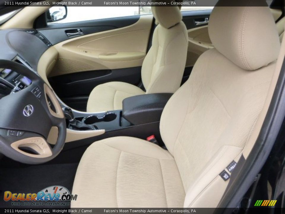 2011 Hyundai Sonata GLS Midnight Black / Camel Photo #15