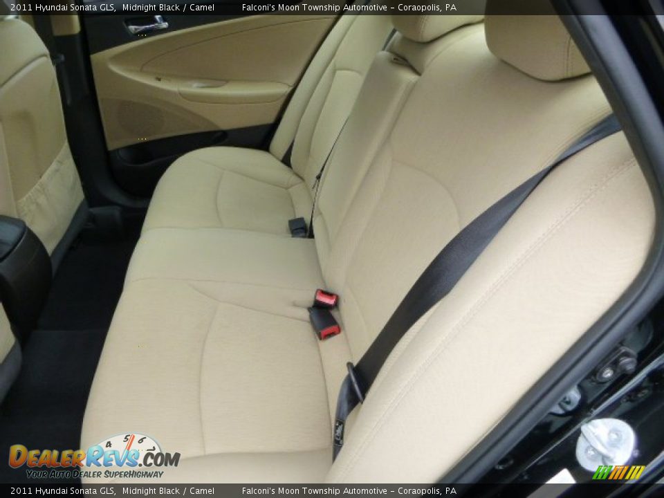 2011 Hyundai Sonata GLS Midnight Black / Camel Photo #16