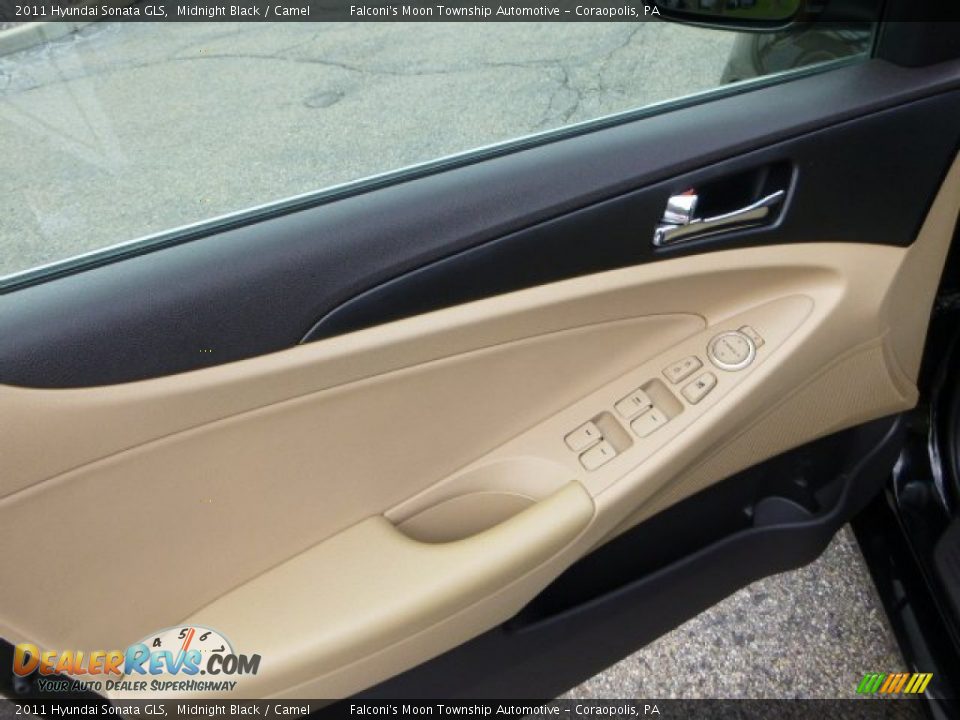 2011 Hyundai Sonata GLS Midnight Black / Camel Photo #19