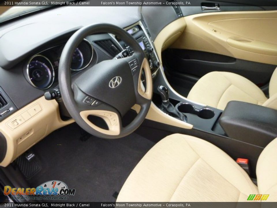 2011 Hyundai Sonata GLS Midnight Black / Camel Photo #20