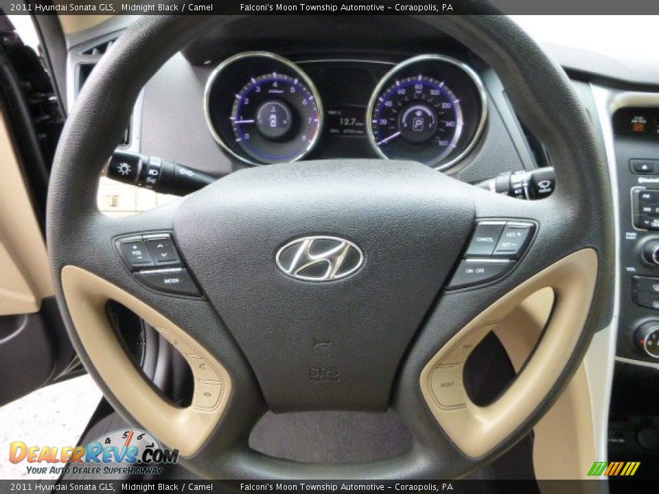 2011 Hyundai Sonata GLS Midnight Black / Camel Photo #22