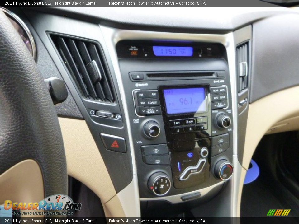 2011 Hyundai Sonata GLS Midnight Black / Camel Photo #23