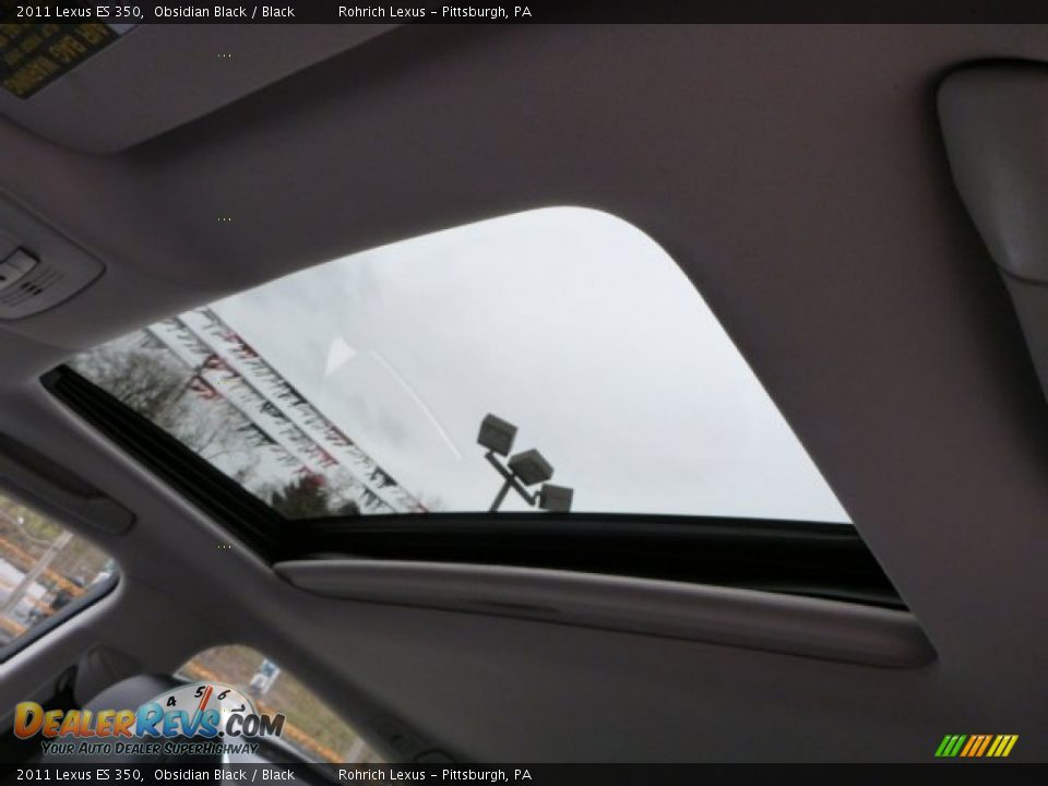 2011 Lexus ES 350 Obsidian Black / Black Photo #7