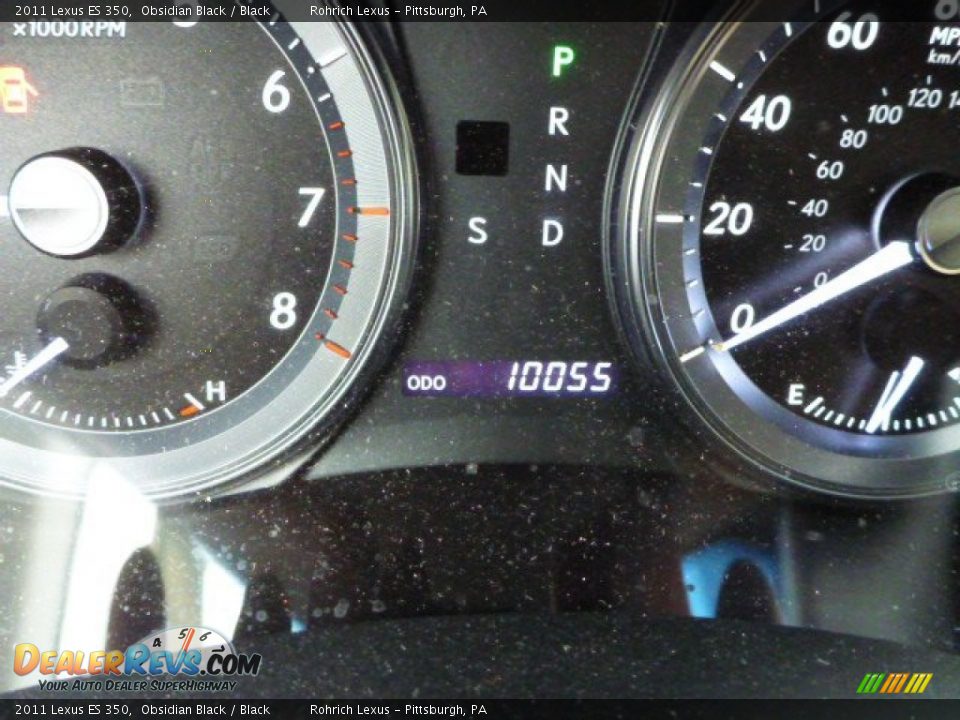 2011 Lexus ES 350 Obsidian Black / Black Photo #9