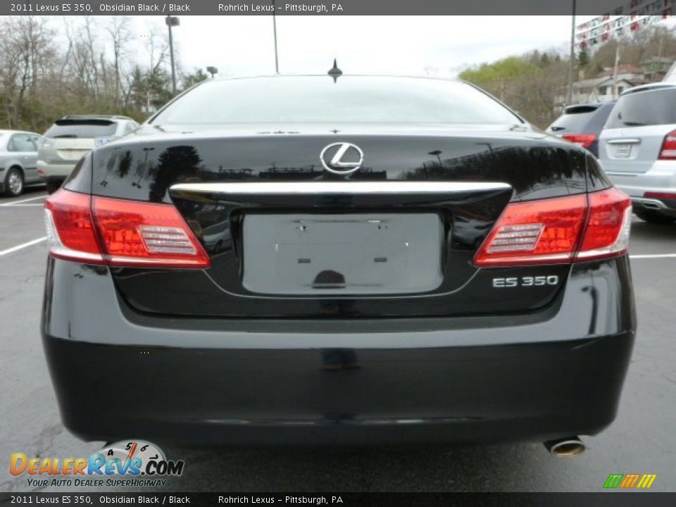 2011 Lexus ES 350 Obsidian Black / Black Photo #11