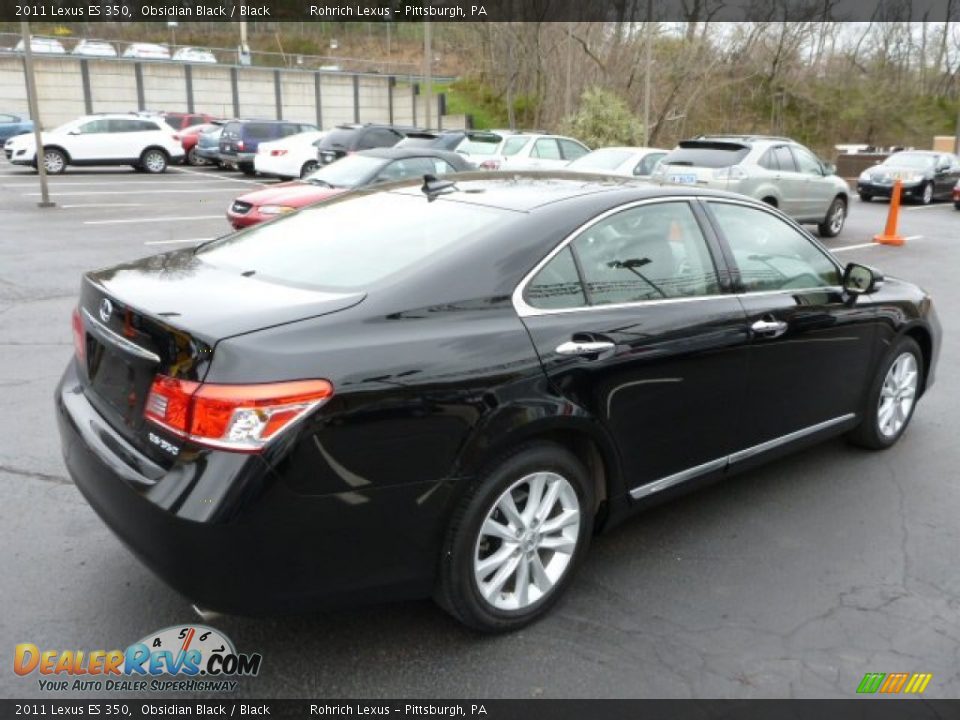 2011 Lexus ES 350 Obsidian Black / Black Photo #12