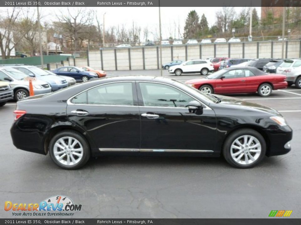 2011 Lexus ES 350 Obsidian Black / Black Photo #13