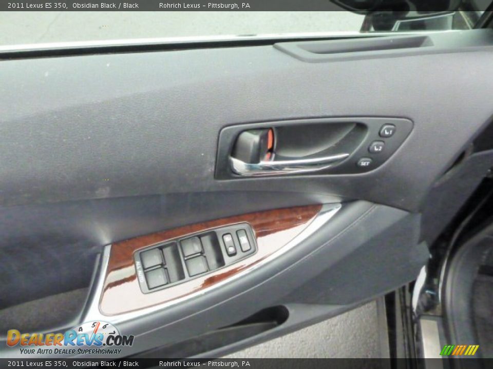 2011 Lexus ES 350 Obsidian Black / Black Photo #16