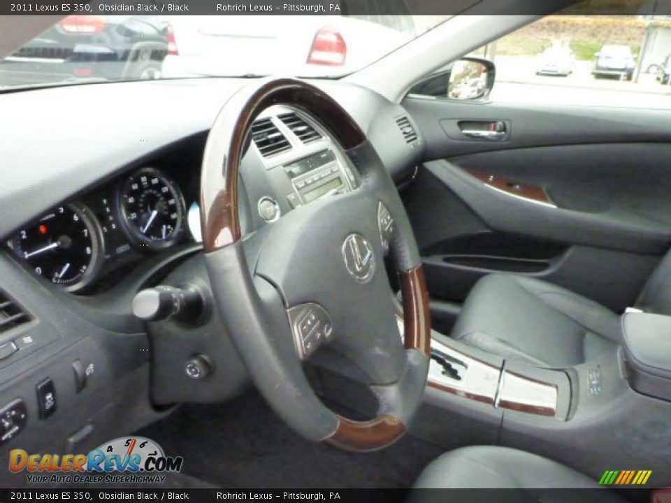 2011 Lexus ES 350 Obsidian Black / Black Photo #18