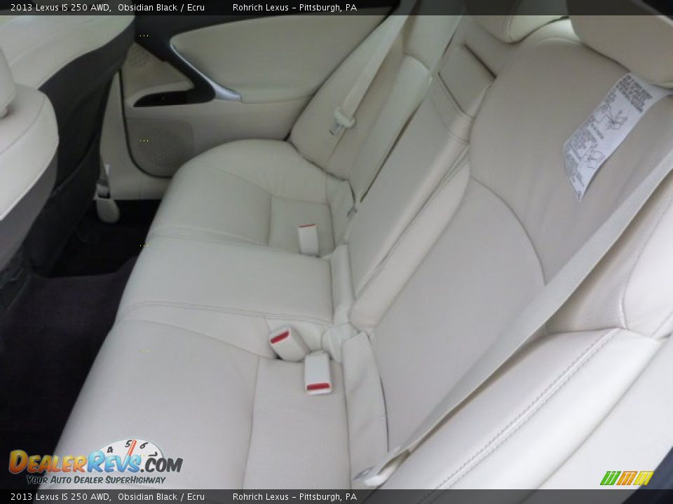 2013 Lexus IS 250 AWD Obsidian Black / Ecru Photo #11