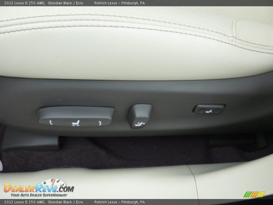 2013 Lexus IS 250 AWD Obsidian Black / Ecru Photo #17