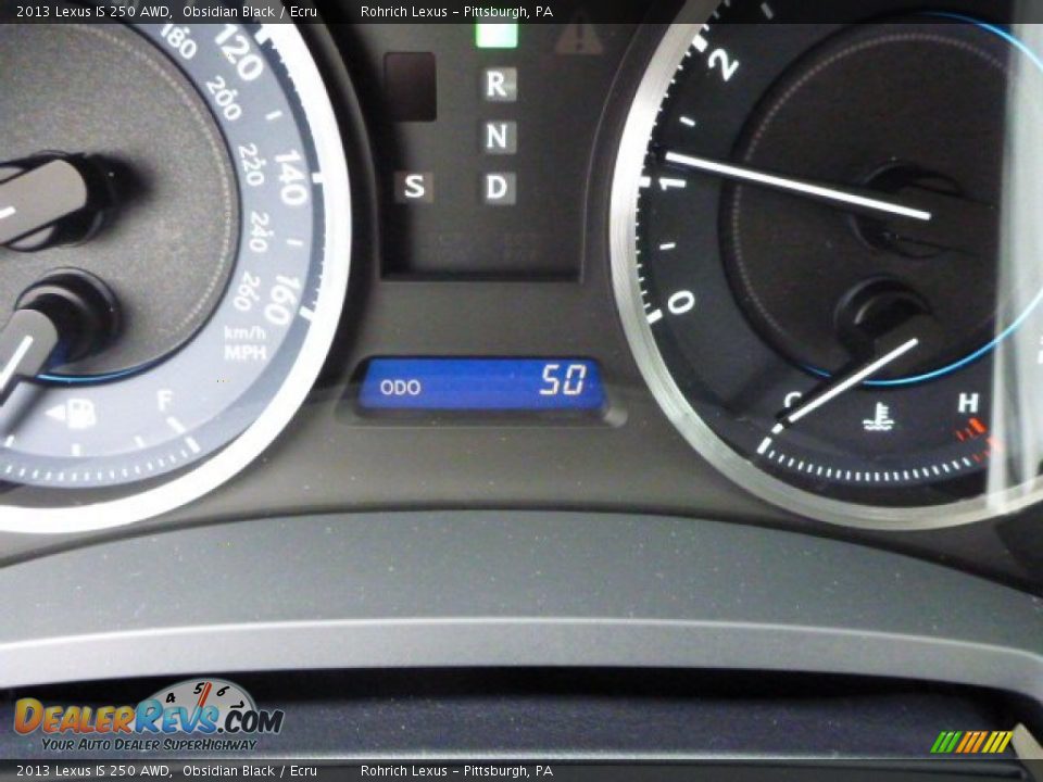 2013 Lexus IS 250 AWD Obsidian Black / Ecru Photo #20