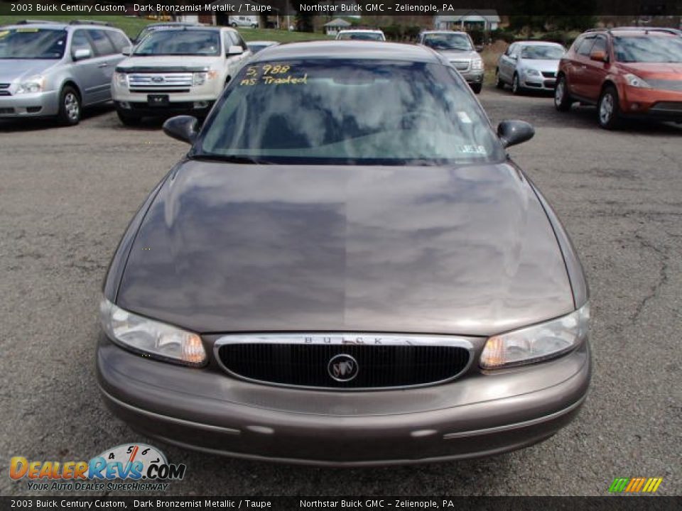 2003 Buick Century Custom Dark Bronzemist Metallic / Taupe Photo #2