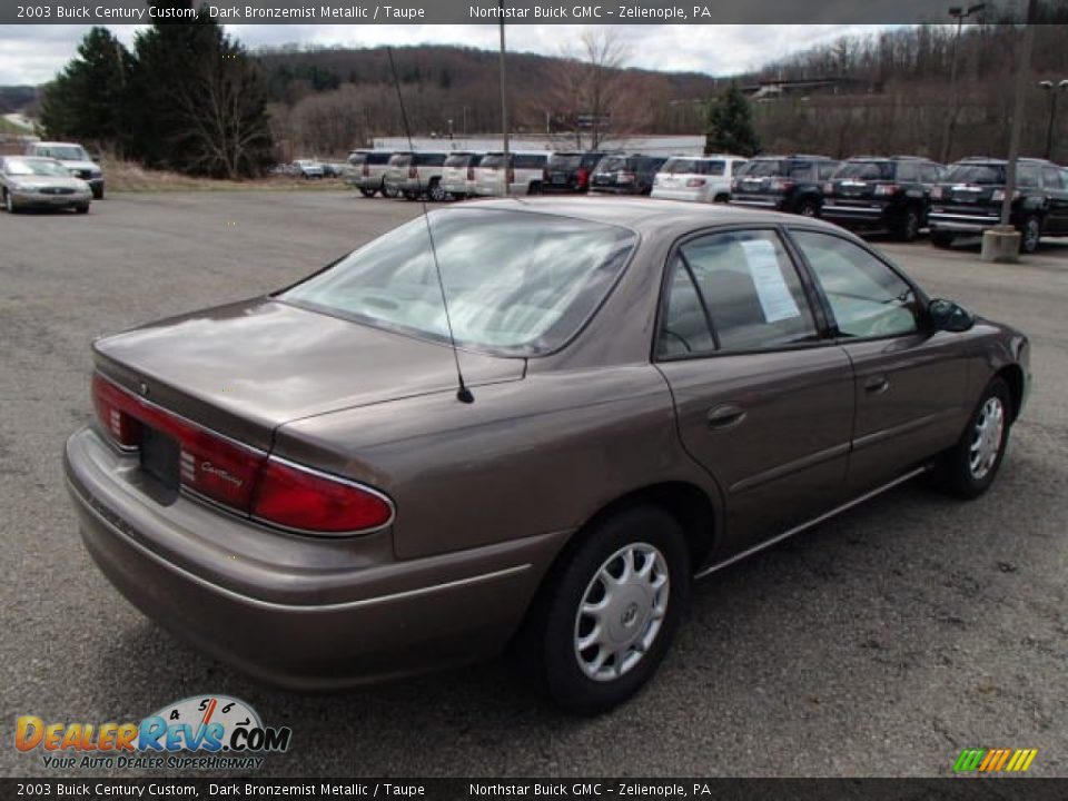 2003 Buick Century Custom Dark Bronzemist Metallic / Taupe Photo #6