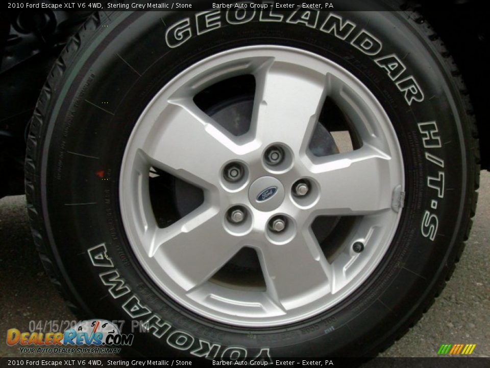 2010 Ford Escape XLT V6 4WD Sterling Grey Metallic / Stone Photo #12