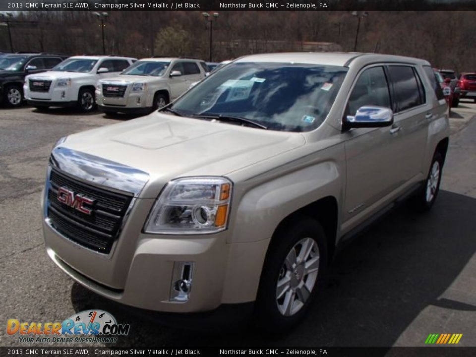 2013 GMC Terrain SLE AWD Champagne Silver Metallic / Jet Black Photo #2