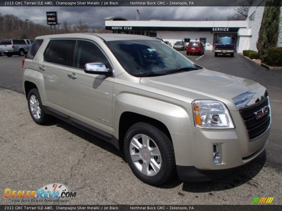 2013 GMC Terrain SLE AWD Champagne Silver Metallic / Jet Black Photo #4