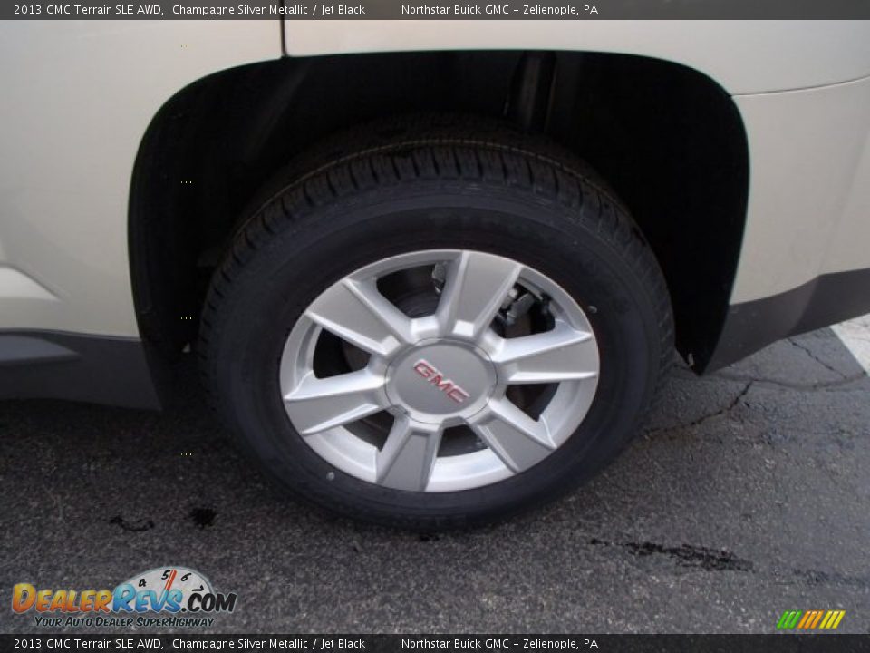 2013 GMC Terrain SLE AWD Champagne Silver Metallic / Jet Black Photo #9