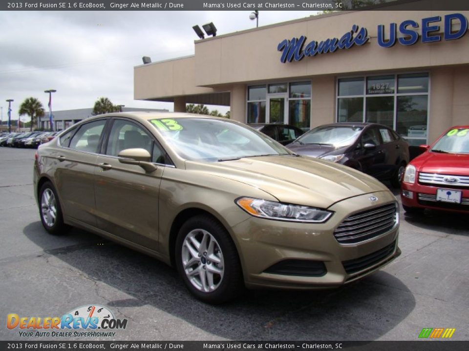 2013 Ford Fusion SE 1.6 EcoBoost Ginger Ale Metallic / Dune Photo #2