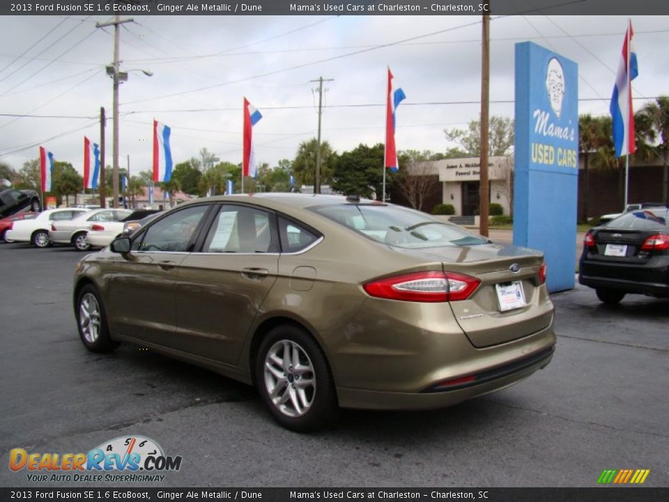 2013 Ford Fusion SE 1.6 EcoBoost Ginger Ale Metallic / Dune Photo #6
