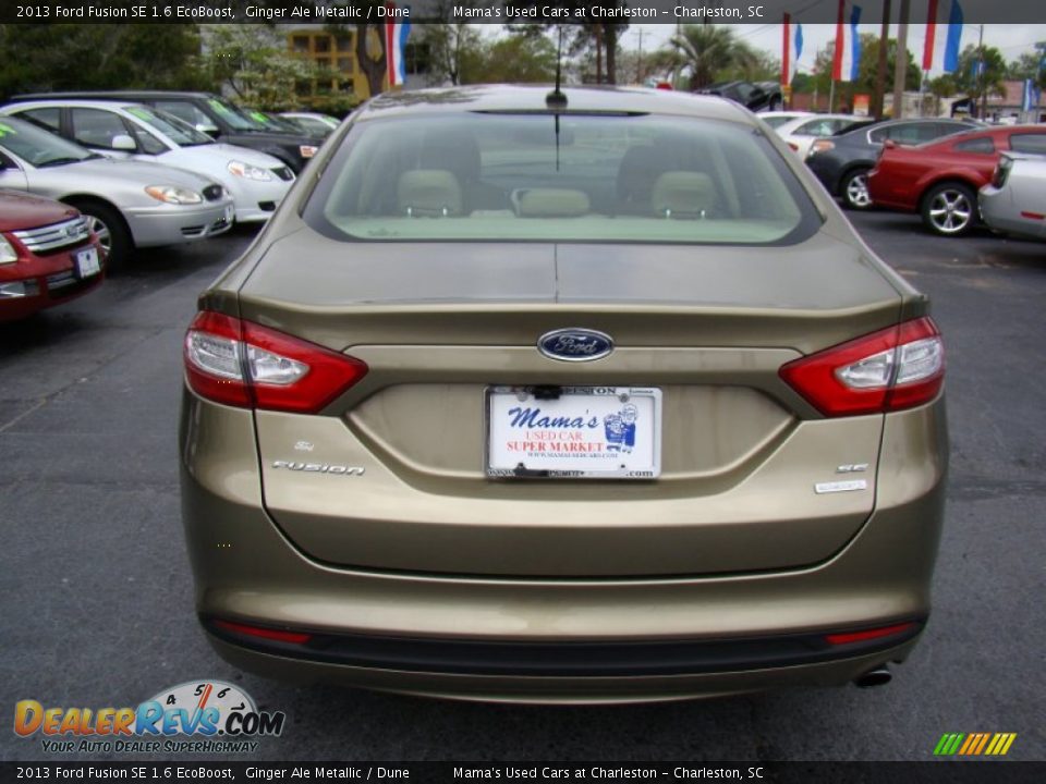 2013 Ford Fusion SE 1.6 EcoBoost Ginger Ale Metallic / Dune Photo #7