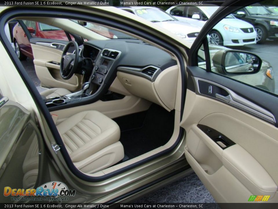 2013 Ford Fusion SE 1.6 EcoBoost Ginger Ale Metallic / Dune Photo #12