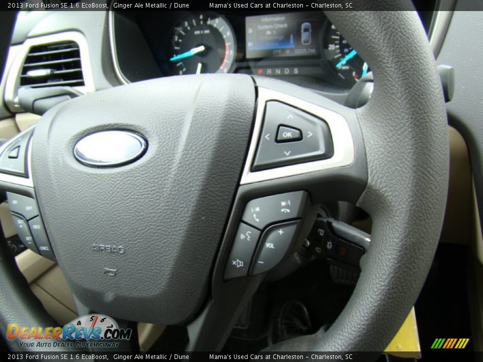 2013 Ford Fusion SE 1.6 EcoBoost Ginger Ale Metallic / Dune Photo #21