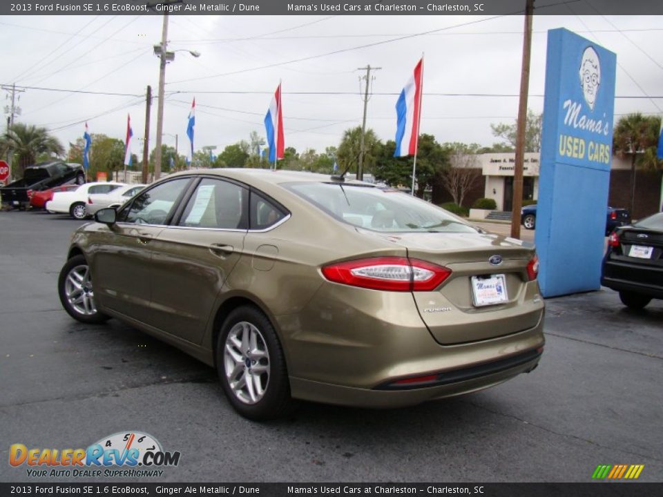 2013 Ford Fusion SE 1.6 EcoBoost Ginger Ale Metallic / Dune Photo #29