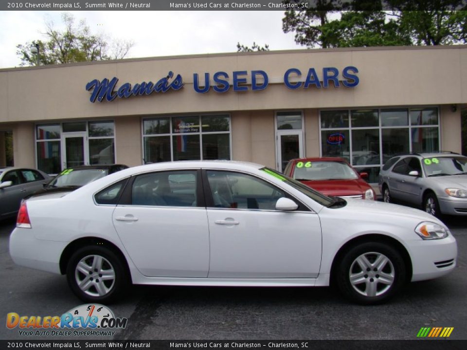 2010 Chevrolet Impala LS Summit White / Neutral Photo #1