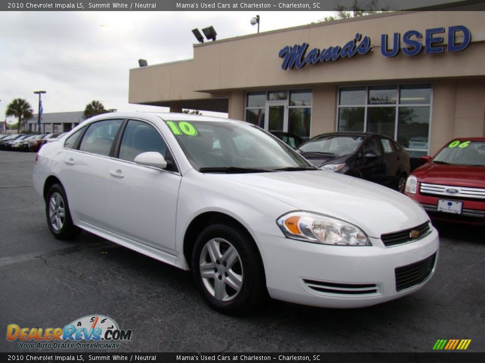 2010 Chevrolet Impala LS Summit White / Neutral Photo #2
