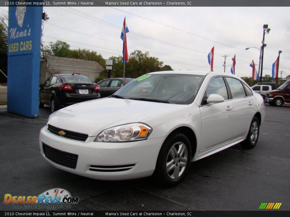 2010 Chevrolet Impala LS Summit White / Neutral Photo #4