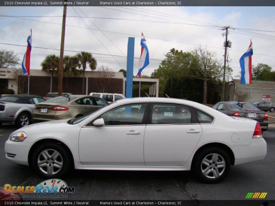 2010 Chevrolet Impala LS Summit White / Neutral Photo #5