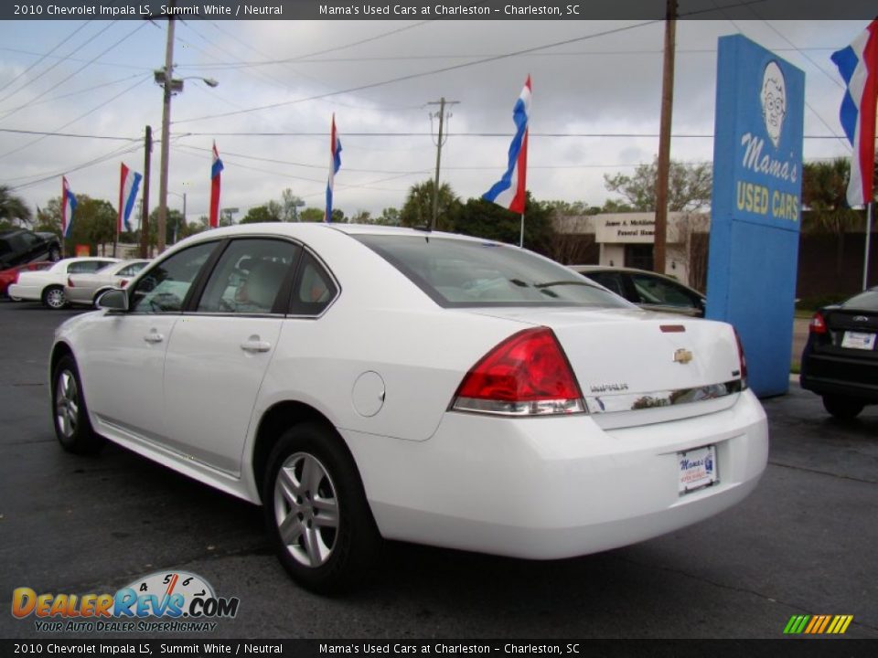 2010 Chevrolet Impala LS Summit White / Neutral Photo #6