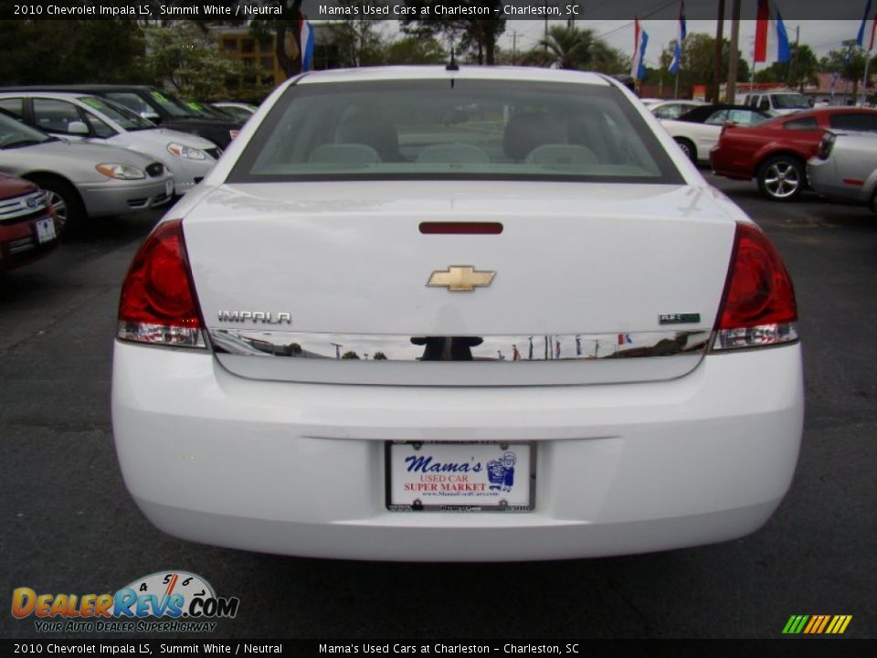 2010 Chevrolet Impala LS Summit White / Neutral Photo #7