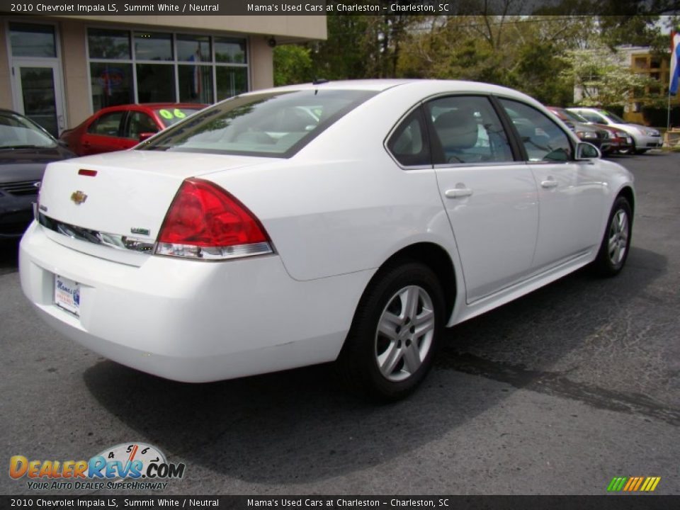 2010 Chevrolet Impala LS Summit White / Neutral Photo #8