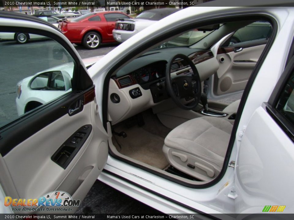 2010 Chevrolet Impala LS Summit White / Neutral Photo #9
