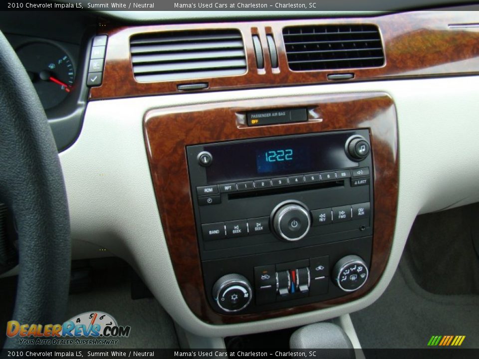 2010 Chevrolet Impala LS Summit White / Neutral Photo #16