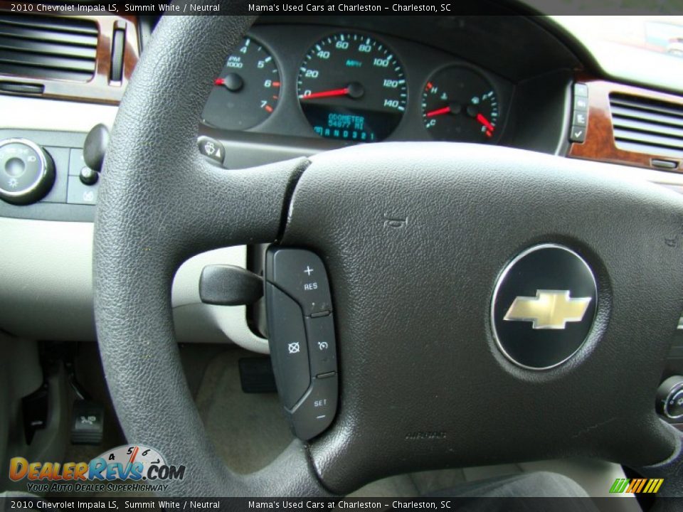 2010 Chevrolet Impala LS Summit White / Neutral Photo #19