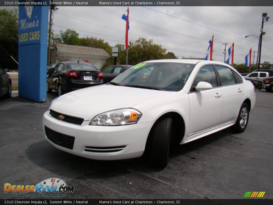 2010 Chevrolet Impala LS Summit White / Neutral Photo #27