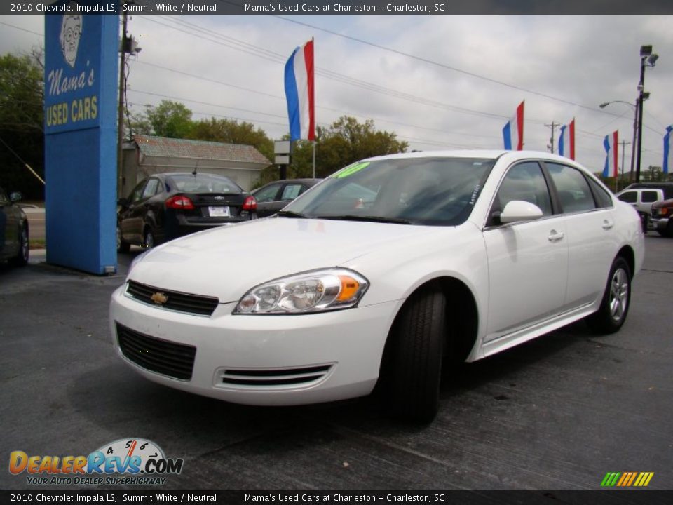 2010 Chevrolet Impala LS Summit White / Neutral Photo #28