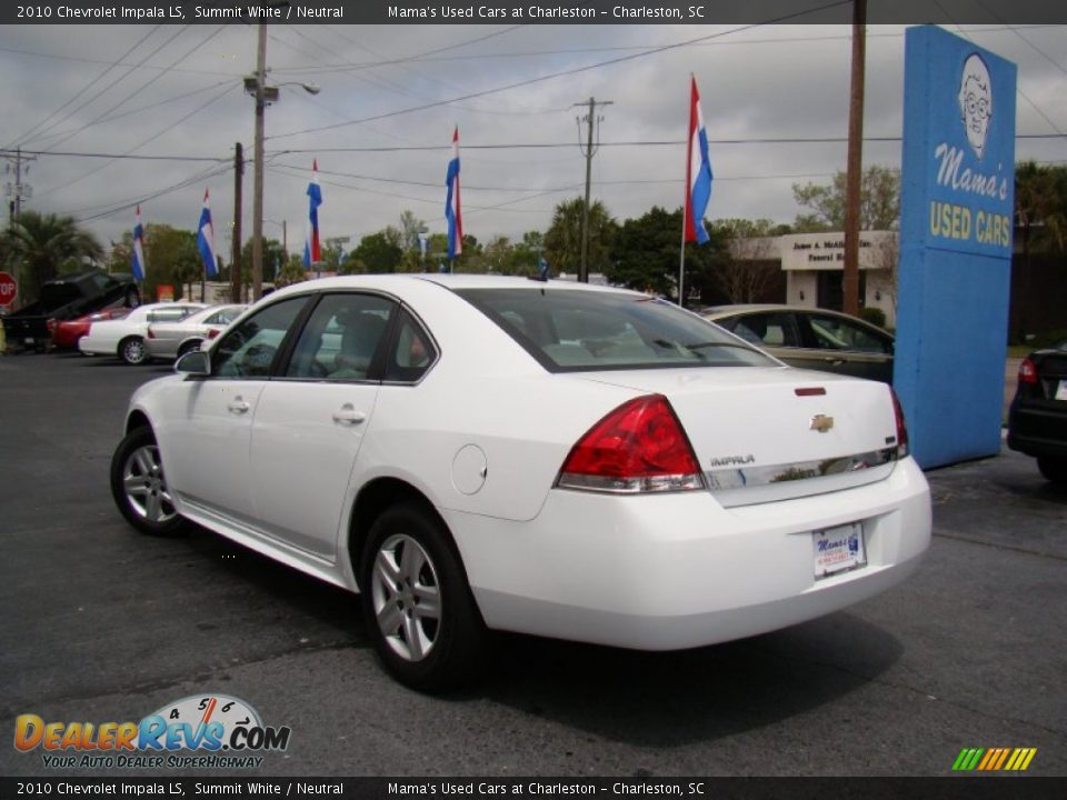 2010 Chevrolet Impala LS Summit White / Neutral Photo #29